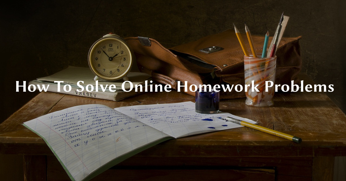 how can we solve the homework problem